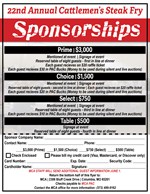 Steak Fry Sponsorship