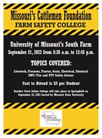 2023 MCF Farm Safety College Flyer
