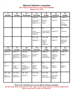 2021 Work Schedule